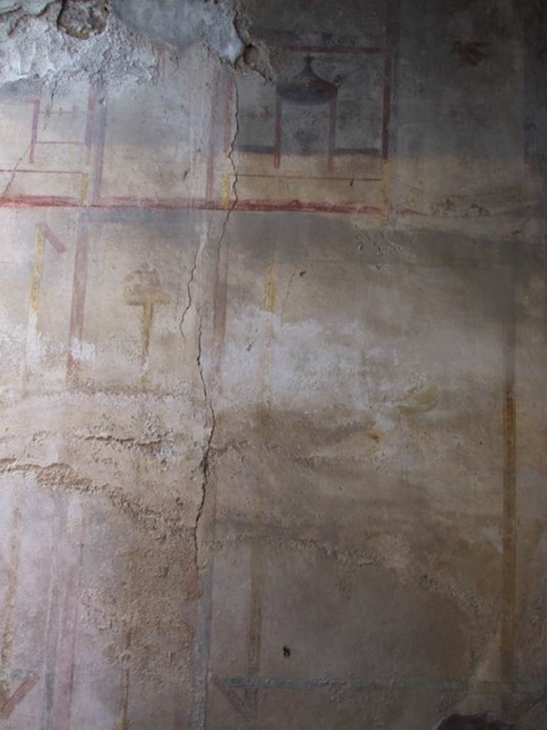 IX.5.6 Pompeii. December 2007. Room k, upper north wall in corridor on east side of tablinum.  
 