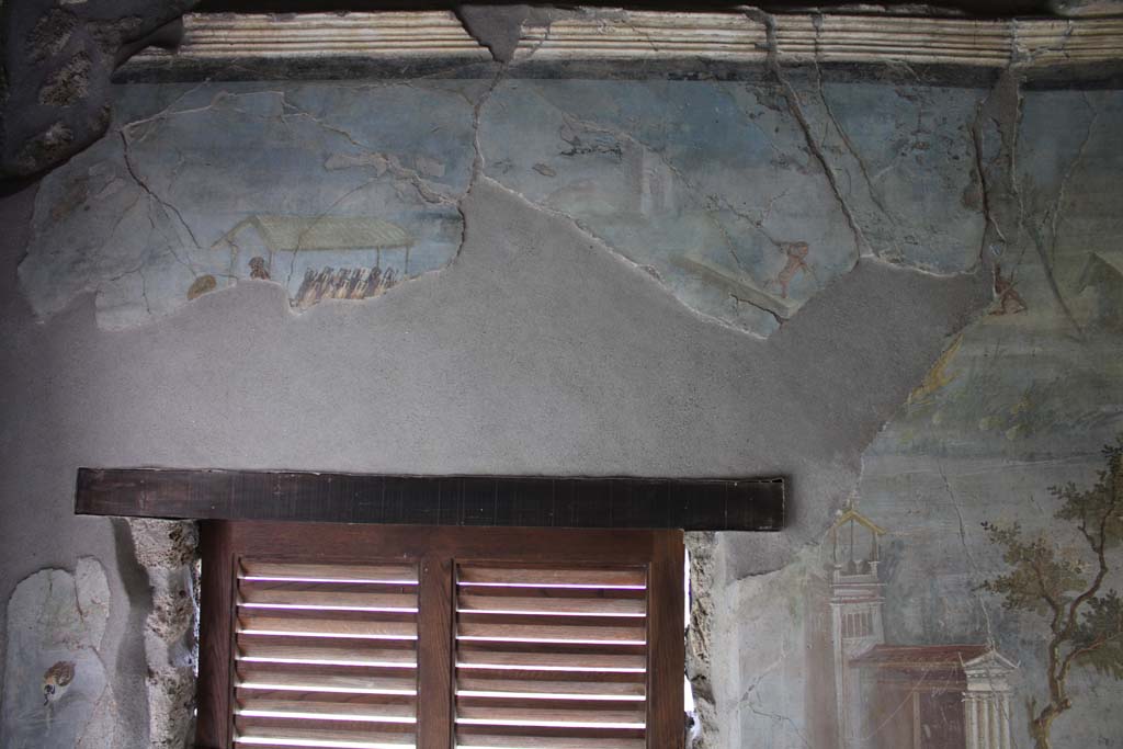IX.5.9 Pompeii. May 2019. Room l (L), upper south wall above window.  
Foto Christian Beck, ERC Grant 681269 DCOR.

