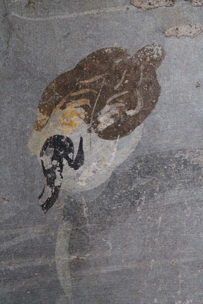 IX.5.9 Pompeii. May 2019. Room l (L), detail of duck from south wall at east end of window.     
Foto Christian Beck, ERC Grant 681269 DCOR.
