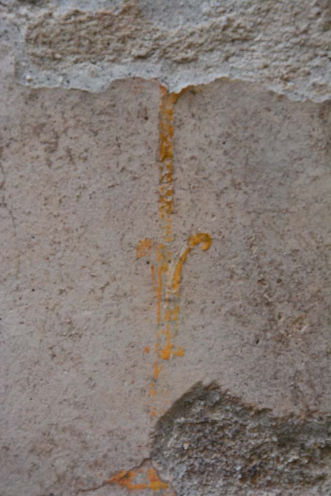 IX.5.9 Pompeii. March 2017. Room h, detail from remaining painted decoration on north wall.
Foto Christian Beck, ERC Grant 681269 DCOR.
