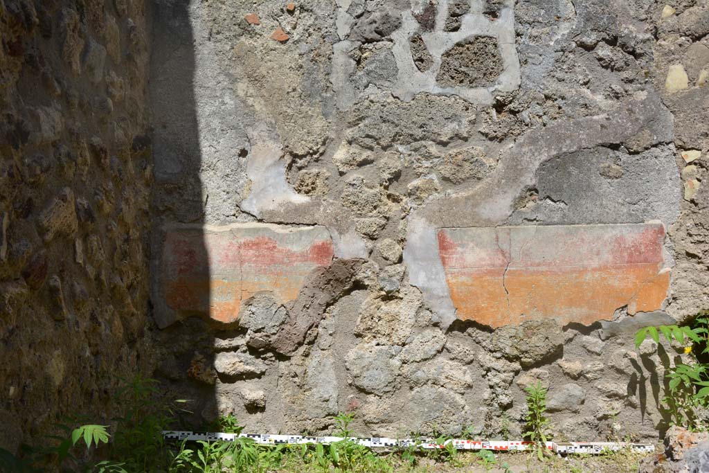 IX.5.18 Pompeii. May 2017. Room h, detail of painted decoration from lower east wall.
Foto Christian Beck, ERC Grant 681269 DÉCOR.

