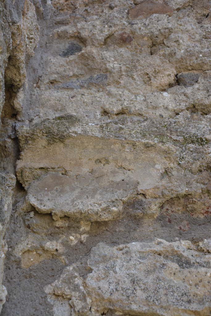 IX.5.18 Pompeii. May 2017. Room h, detail from south end of upper west wall.
Foto Christian Beck, ERC Grant 681269 DÉCOR.

