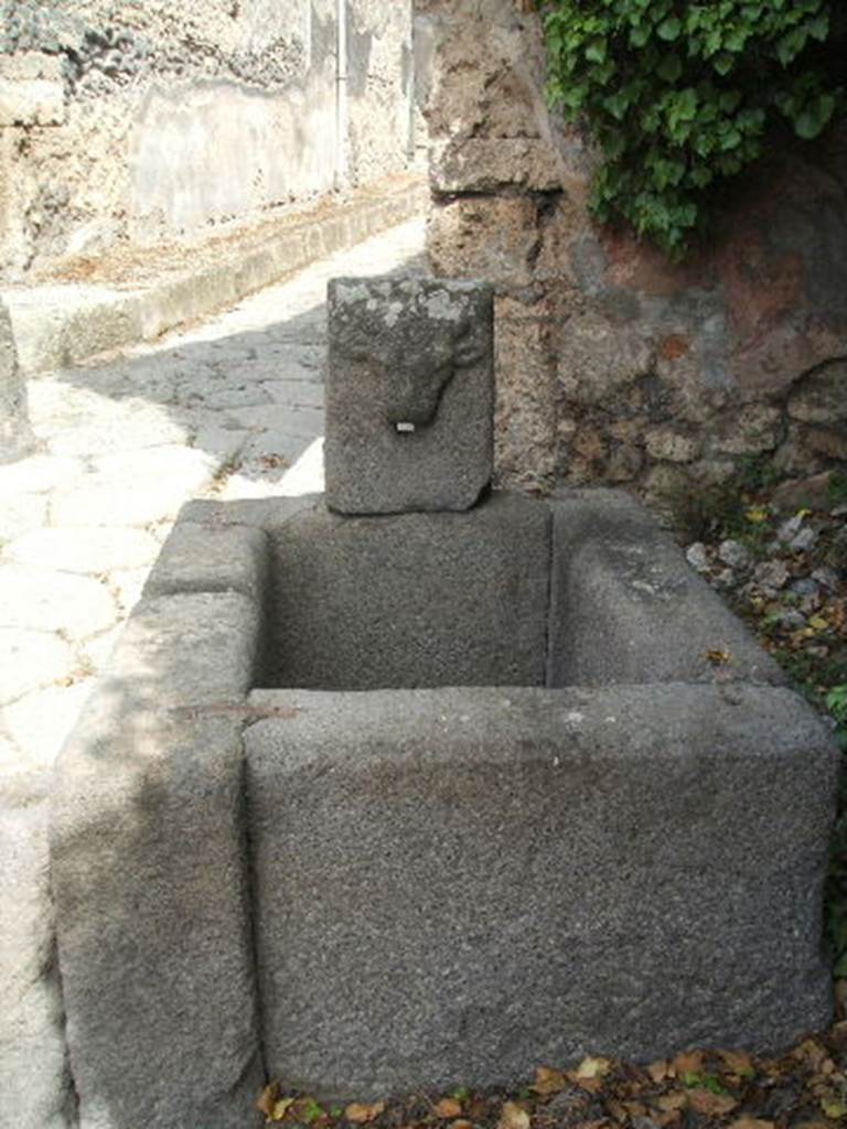 Fountain on Vico di Tesmo outside IX.7.17