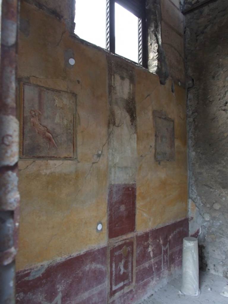 IX.8.6 Pompeii. December 2007. Room 39, west wall of outer room. The private quarters of the Procurator or Master.