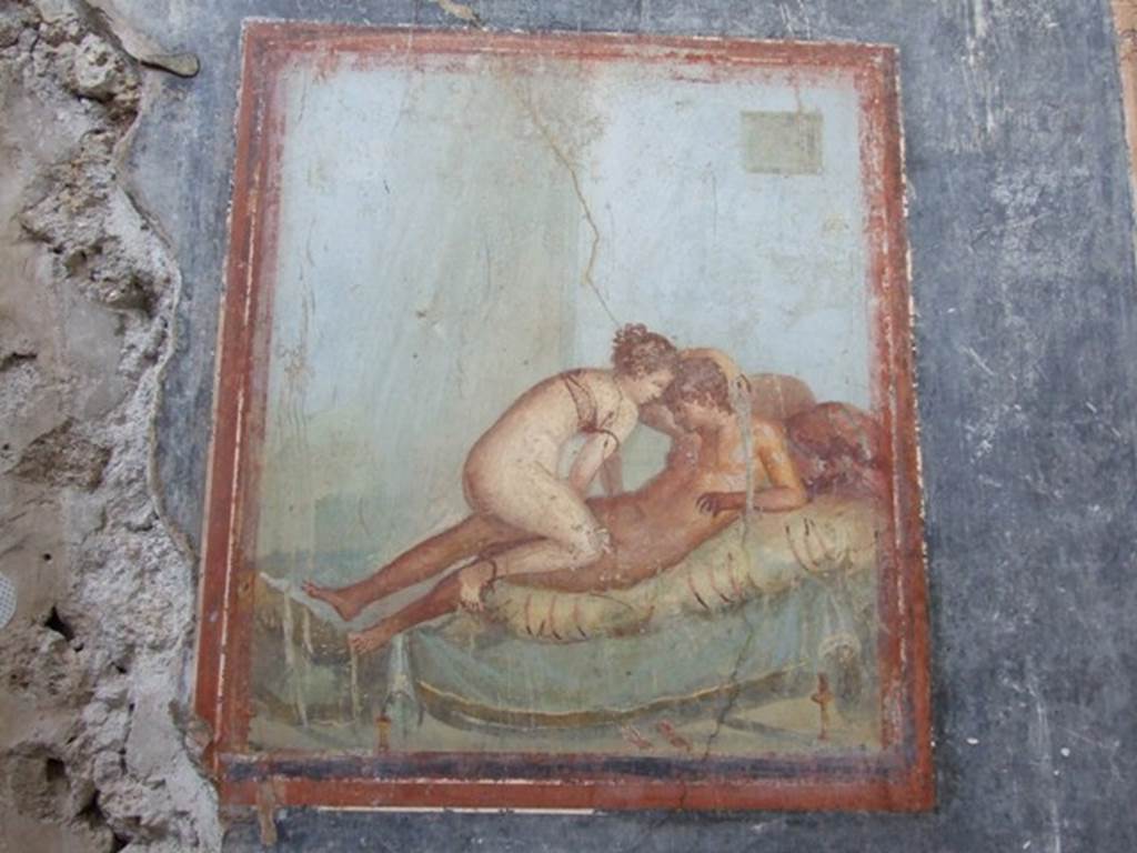 IX.8.6 Pompeii. December 2007. Room 40, wall painting in cubiculum.