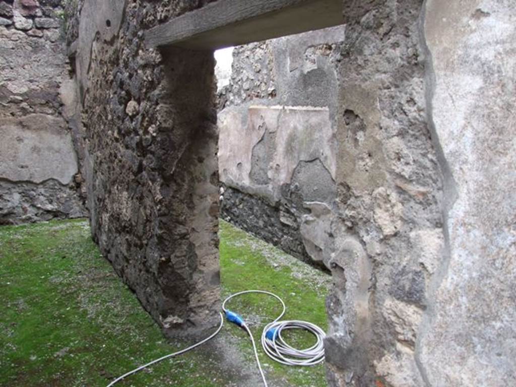 IX.8.6 Pompeii. March 2009.   Doorway to Room 42, on east sided of Room 41