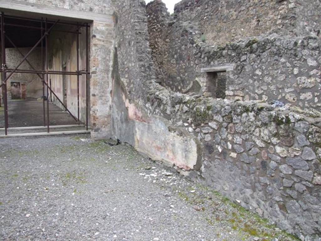 IX.8.6 Pompeii. March 2009.   Room 54, Tablinum of IX.8.3 .   West wall.