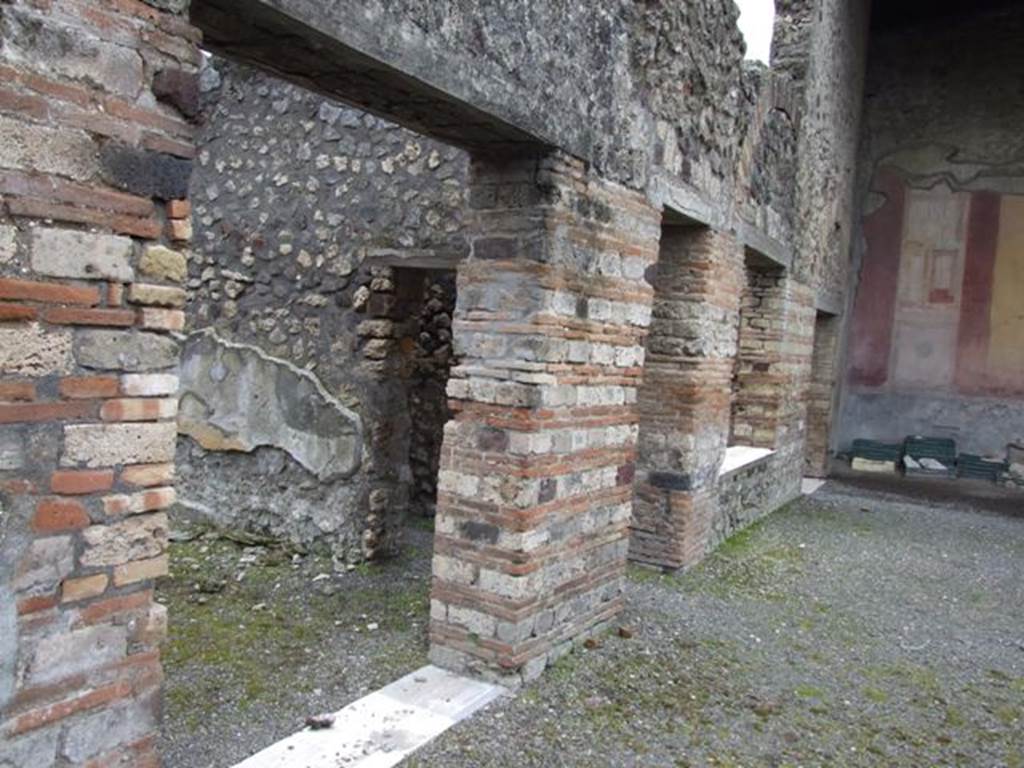 IX.8.6 Pompeii. March 2009.   Doorway to Room 15,  Diaeta.