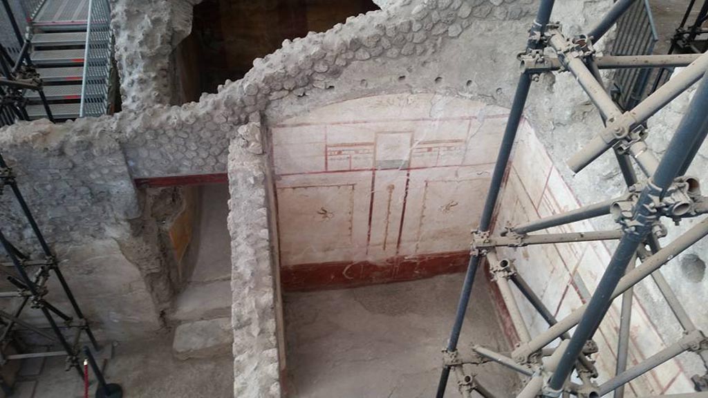 IX.12.6 Pompeii. 2016/2017. Looking west to doorway to room 1, on left, with room 2 on right. Photo courtesy of Giuseppe Ciaramella.
