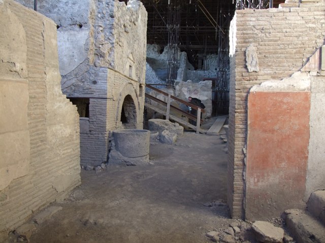 IX.12.6 Pompeii. February 2017. Room 5, looking west towards oven ...