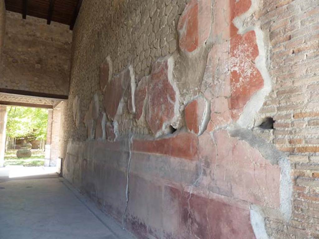 Villa San Marco, Stabiae, September 2015. Corridor 17, west wall.
