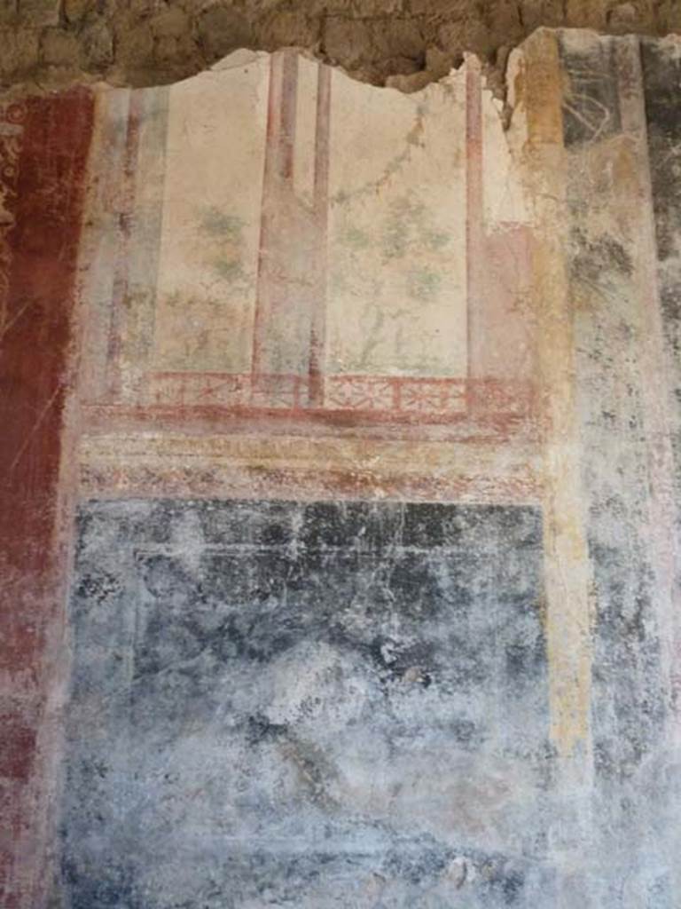 Villa San Marco, Stabiae, September 2015. Room 44, painted panel from west side of centre of north wall.