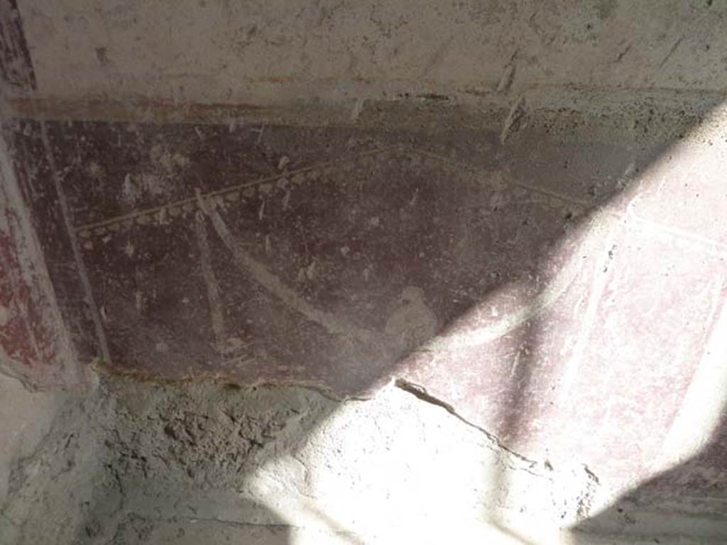 Villa San Marco, Stabiae, September 2015. Room 57, painted zoccolo on east wall in north-east corner. 