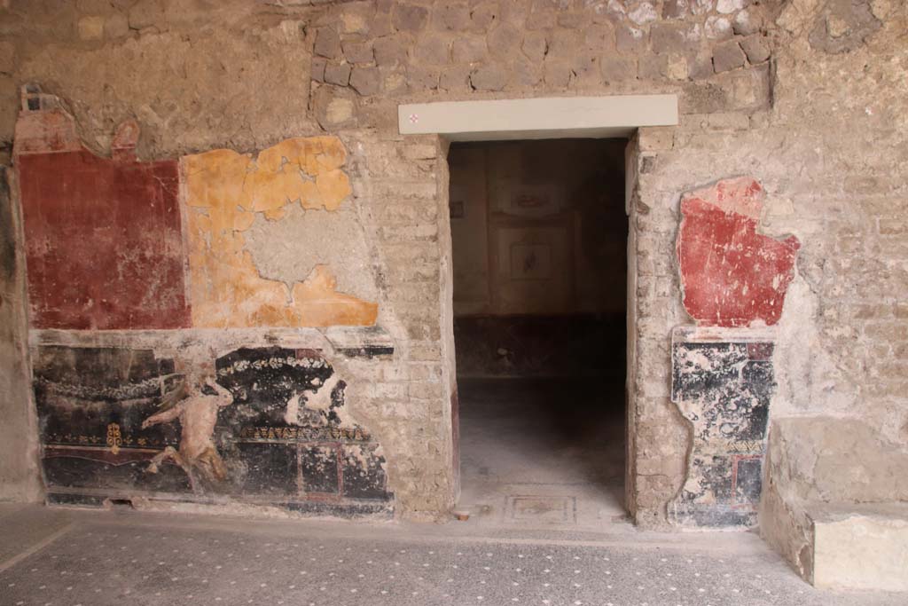 Villa San Marco, Stabiae, September 2019. Room 52, looking west to doorway in west wall of atrium. Photo courtesy of Klaus Heese.
.
