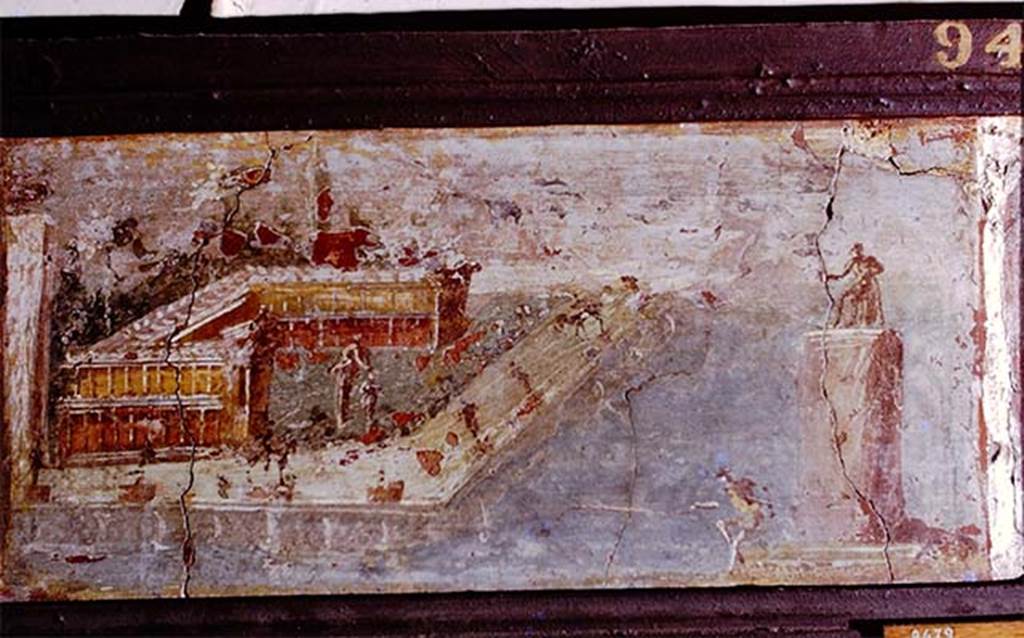 Villa San Marco, Stabiae, found 25th September 1751, in room 22.
See Pagano, M. and Prisciandaro, R., 2006. Studio sulle provenienze degli oggetti rinvenuti negli scavi borbonici del regno di Napoli.  Naples: Nicola Longobardi, p. 237-8.
Now in Naples Archaeological Museum. Inventory number 9479.
Photo by Stanley A. Jashemski.
Source: The Wilhelmina and Stanley A. Jashemski archive in the University of Maryland Library, Special Collections (See collection page) and made available under the Creative Commons Attribution-Non Commercial License v.4. See Licence and use details.
J75f0559
