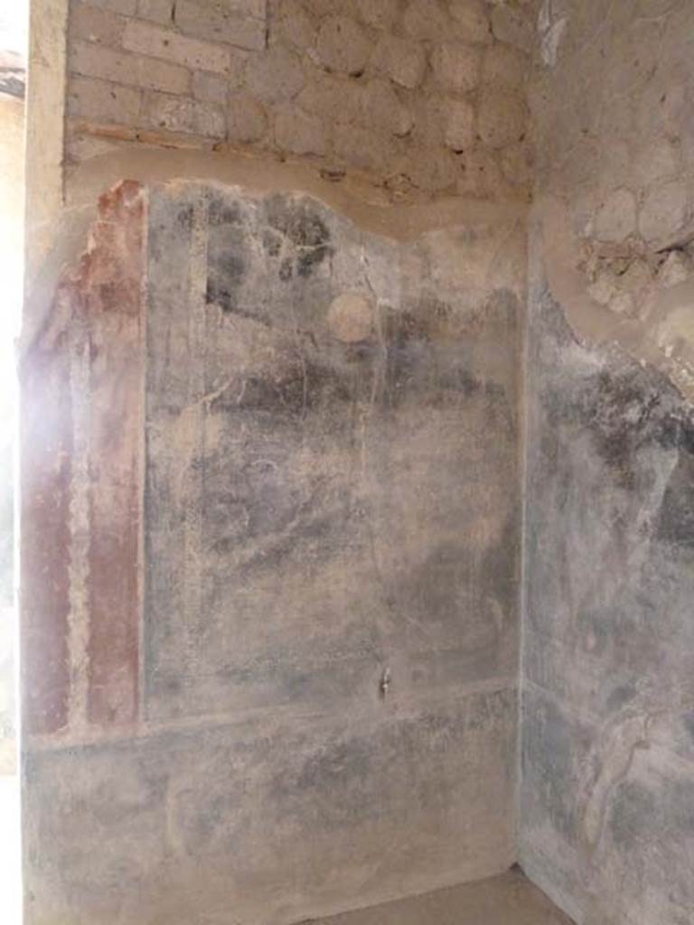 Villa San Marco, Stabiae, September 2015. Room 35, north wall of alcove.