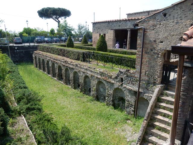 Villa of Mysteries, Pompeii. May 2015. South side of Villa. Photo courtesy of Buzz Ferebee.

