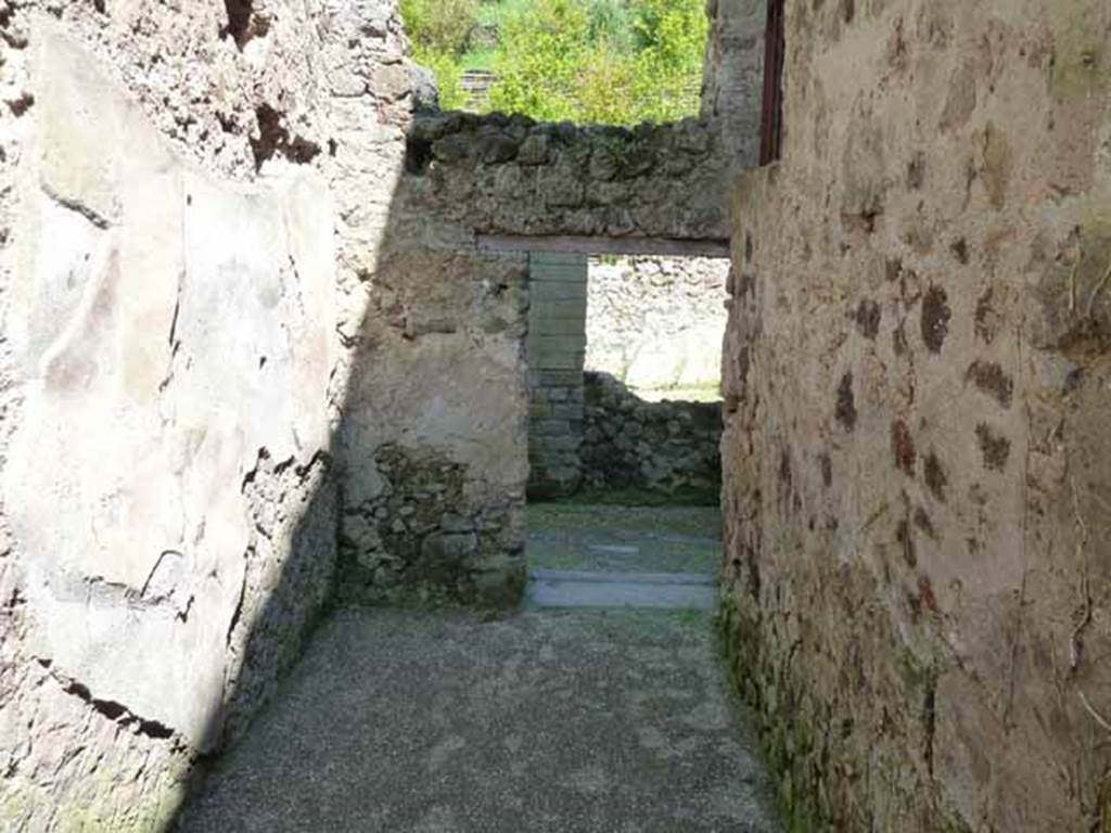 Villa of Mysteries, Pompeii. May 2010. Room 30, looking east, taken over the wall from room 29.