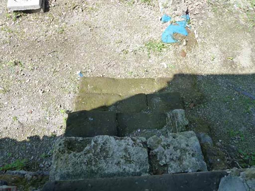 Villa of Mysteries, Pompeii. c.2015-2017. 
Looking west along the north side of the garden in the north-west corner. Photo courtesy of Giuseppe Ciaramella.
