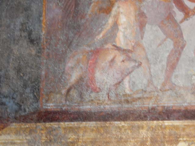 Villa of Mysteries, Pompeii. September 2017. Room 4, looking north-east across mosaic floor.
Foto Annette Haug, ERC Grant 681269 DÉCOR.
