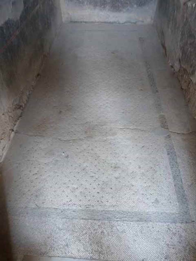 Villa of Mysteries, Pompeii. May 2010. Room 12, passage to cubiculum 11, mosaic floor.