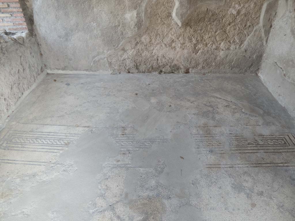 Villa of Mysteries, Pompeii. September 2017. Room 10, mosaic floor on east side.
Foto Annette Haug, ERC Grant 681269 DÉCOR.

