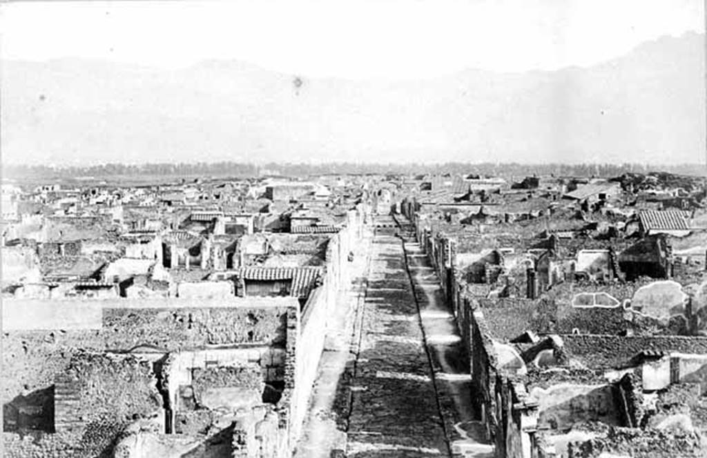 Via di Mercurio. 1870. Looking south from city walls. Photo courtesy of Rick Bauer.