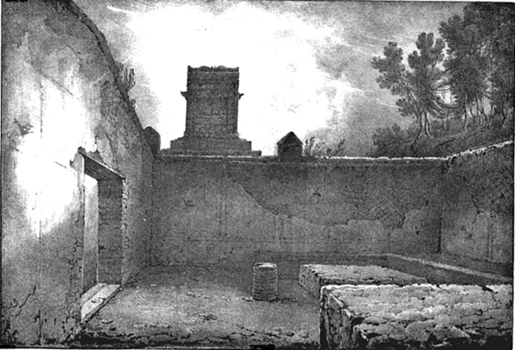 HGW23 Pompeii. 1824. Illustration of tomb. See Real Museo Borbonico Vol. 1 Tav. XIII.