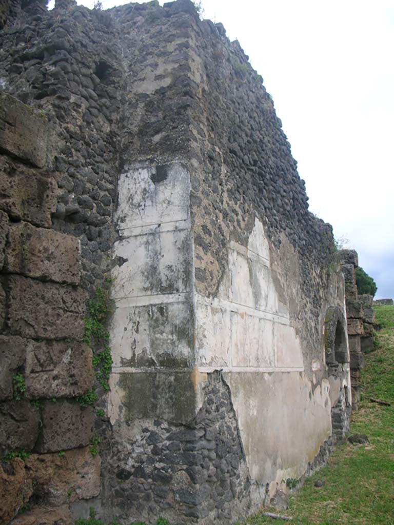 Tower X, Pompeii. May 2010. Looking east along south side of Tower. Photo courtesy of Ivo van der Graaff.