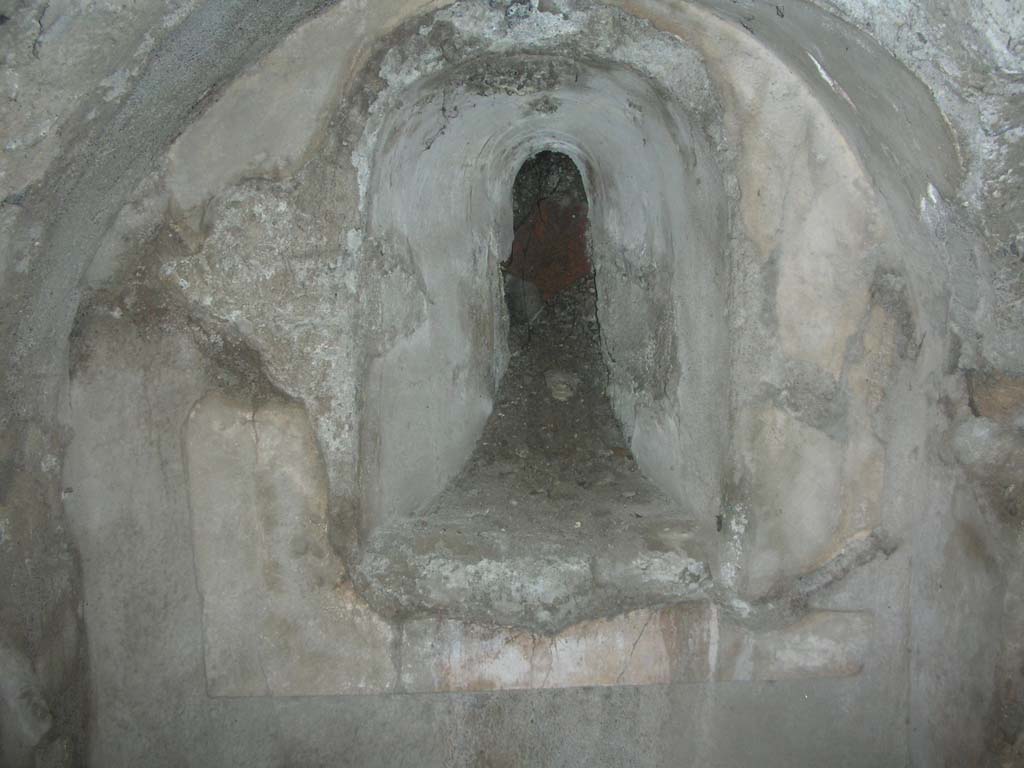Tower X, Pompeii. May 2010. Filled-in window in north wall near to postern gate. Photo courtesy of Ivo van der Graaff.