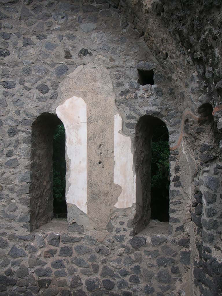 Tower X, Pompeii. May 2010. Detail of windows in north wall at east end. Photo courtesy of Ivo van der Graaff.

