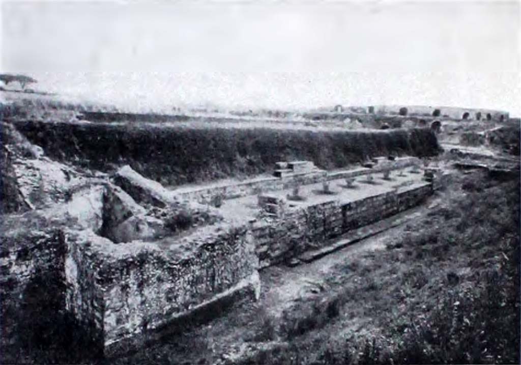 T3 Pompeii. Tower III. 1939. Torre e cortina murale (a sud della Palestra).
See Notizie degli Scavi di Antichità, 1939 p. 232, fig. 39.
