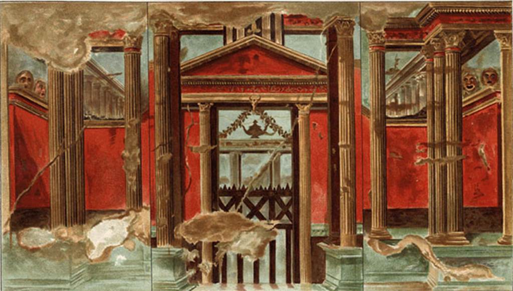 gardenscape, second style wall paintings, from the summer triclinium of the villa of livia