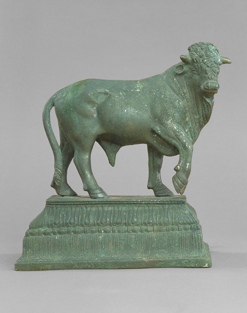 Scafati, Villa rustica detta di Domitius Auctus. Room “D”. Bull statuette.
Photo courtesy of Detroit Institute of Arts, inventory number 45.120.
