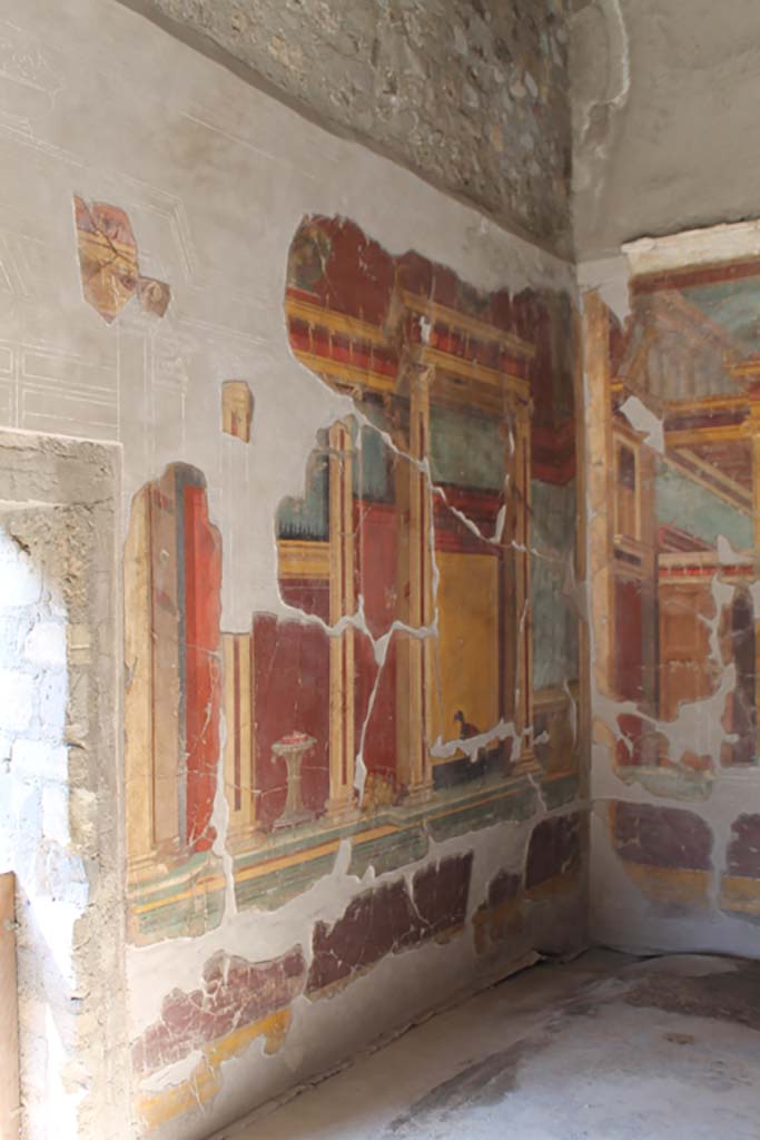 Oplontis Villa of Poppea, March 2014. Room 23, south wall at west end.
Foto Annette Haug, ERC Grant 681269 DÉCOR.
