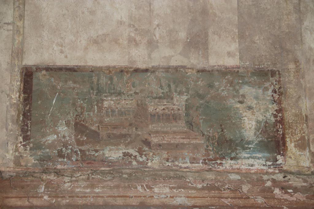 Oplontis Villa of Poppea, May 2024. Area 40, painted wall panel from upper north wall. Photo courtesy of Klaus Heese.