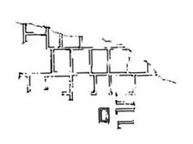 Oplontis, Villa L. Crassius Tertius. 1985. Preliminary sketch plan of the ground floor 
Kockel V., 1985. Funde und Forschungen in den Vesuvstadten 1: Archäologischer Anzeiger, Heft 3, abb. 36, p. 533.
