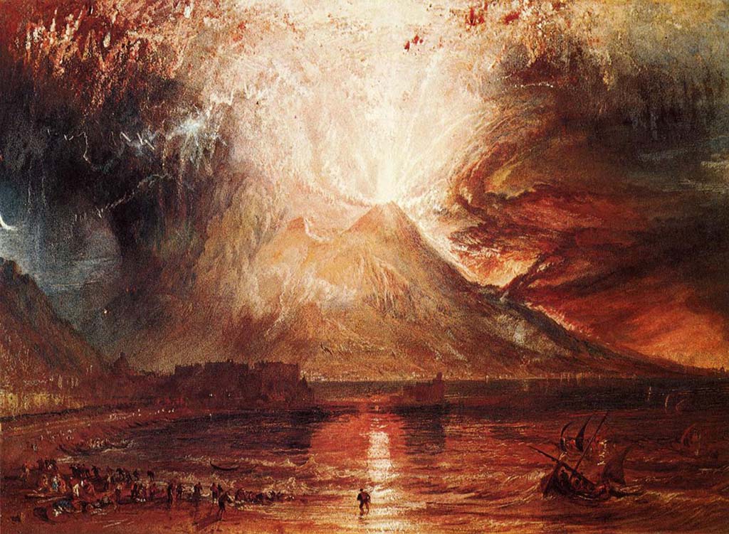 Vesuvius Eruption 1817, painting by Turner.