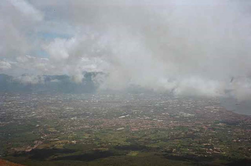 Vesuvius, March 2010. View from rim. Photo courtesy of Rick Bauer.