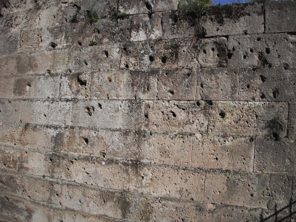 Walls on north side of Pompeii. June 2012. Detail from west end of City Wall. Photo courtesy of Ivo van der Graaff.
