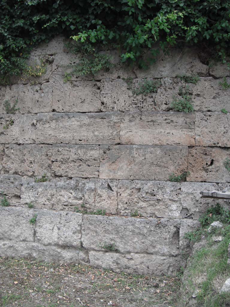 Walls on south side of City, Pompeii. May 2010. 
City Walls on west side of Tower IV. Photo courtesy of Ivo van der Graaff.

