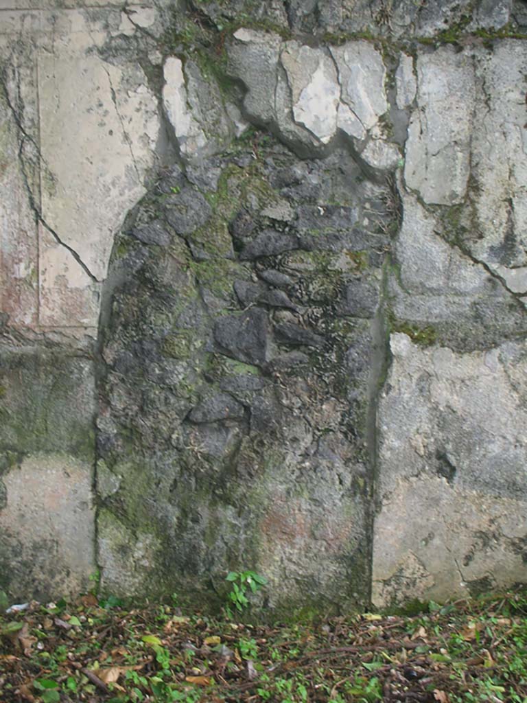Tower VIII, Pompeii. May 2010. 
Detail of walled up postern gate on south side. Photo courtesy of Ivo van der Graaff.
