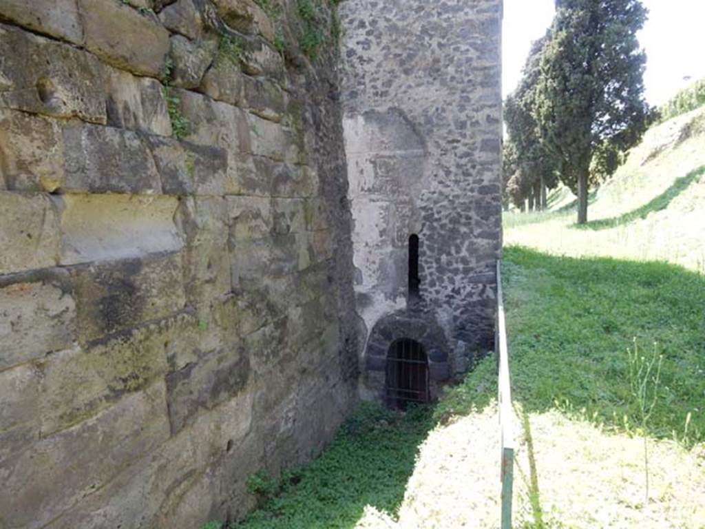 City Walls and Tower X. May 2015. Looking west along exterior of walls. Photo courtesy of Buzz Ferebee.
See Van der Graaff, I. (2018). The Fortifications of Pompeii and Ancient Italy. Routledge, (p.71-81 - The Towers).

