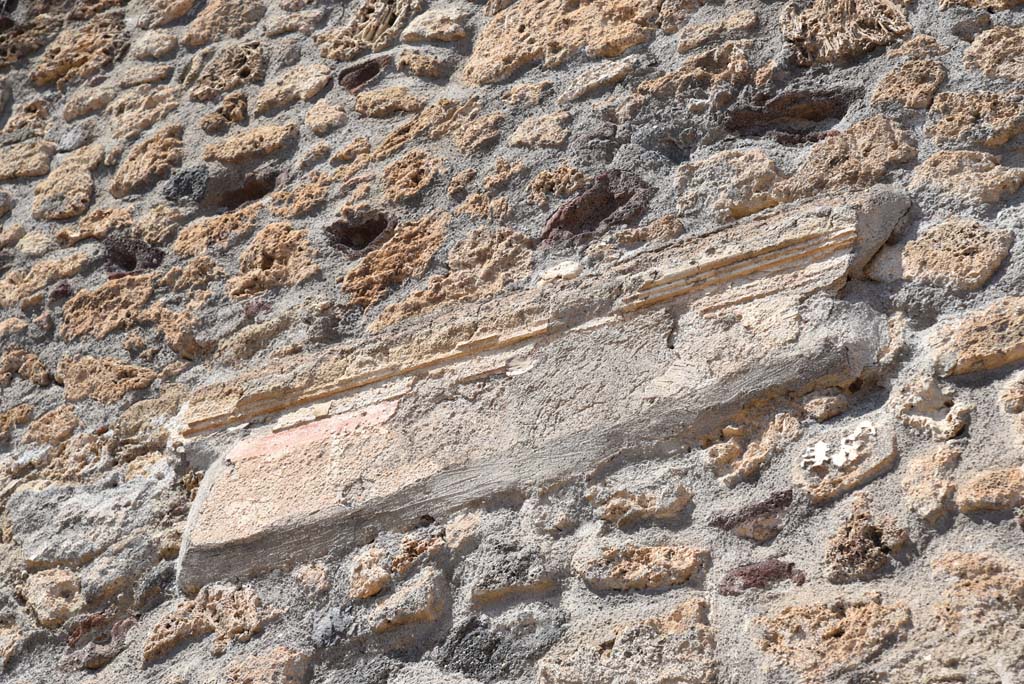 I.4.25 Pompeii. September 2020. Middle Peristyle 17, detail from north wall in north-east corner. 
Foto Tobias Busen, ERC Grant 681269 DÉCOR
